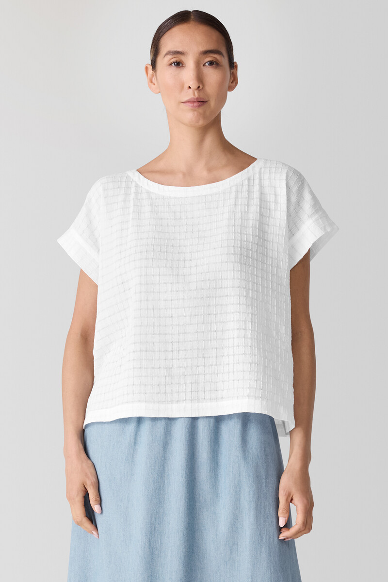 Organic Cotton Voile Box Square Top Organic Cotton Voile Box Square Top