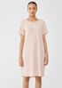 Stretch Jersey Knit Jewel Neck Dress