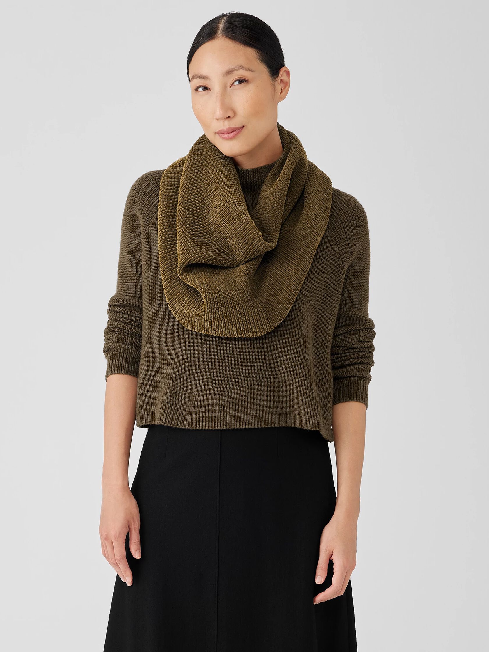Organic Cotton Chenille Infinity Scarf