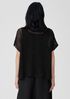 Organic Linen Délavé Bateau Neck Top