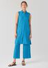 Washed Organic Linen Délavé Sleeveless Shirtdress
