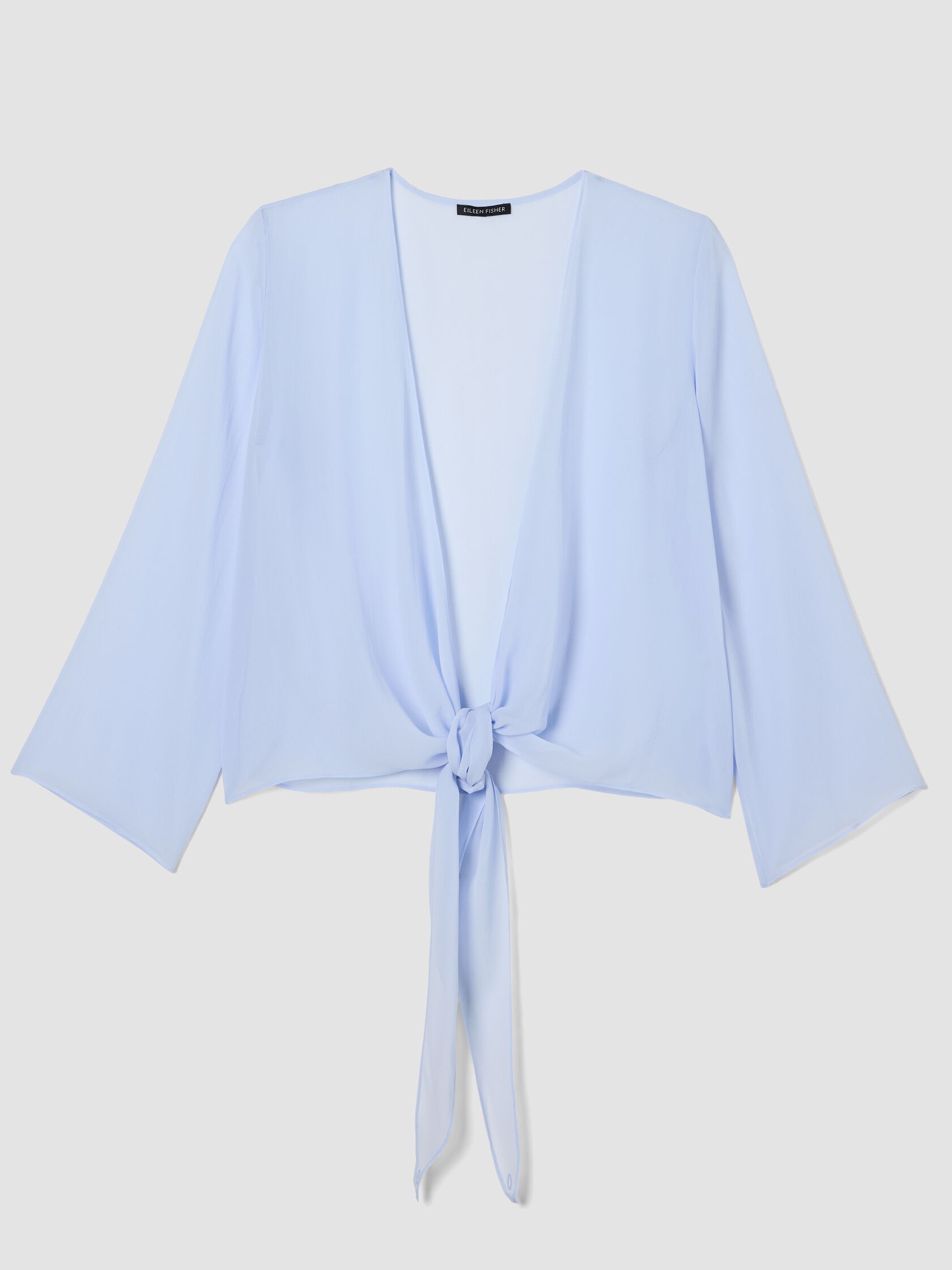 Sheer Silk Georgette Tie Jacket