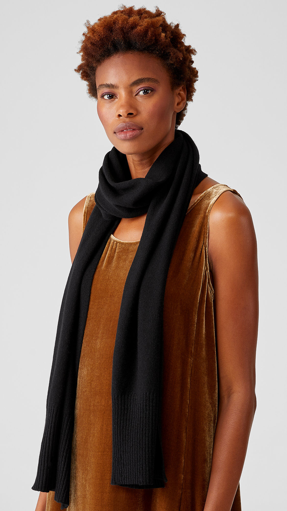 Oversized black cashmere scarf store