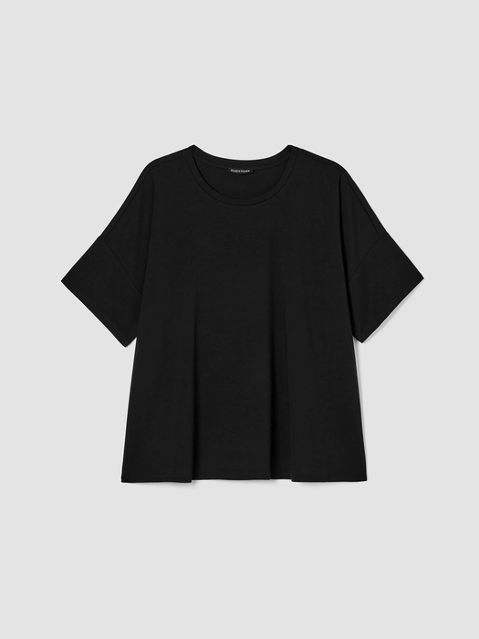 Stretch Jersey Knit Box-Top