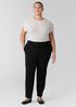 Washable Flex Ponte Tapered Trouser Pant