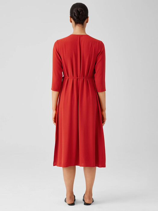eileen fisher silk wrap dress Eileen Fisher | Dresses | Eileen Fisher Steel Satin Wrap Dress