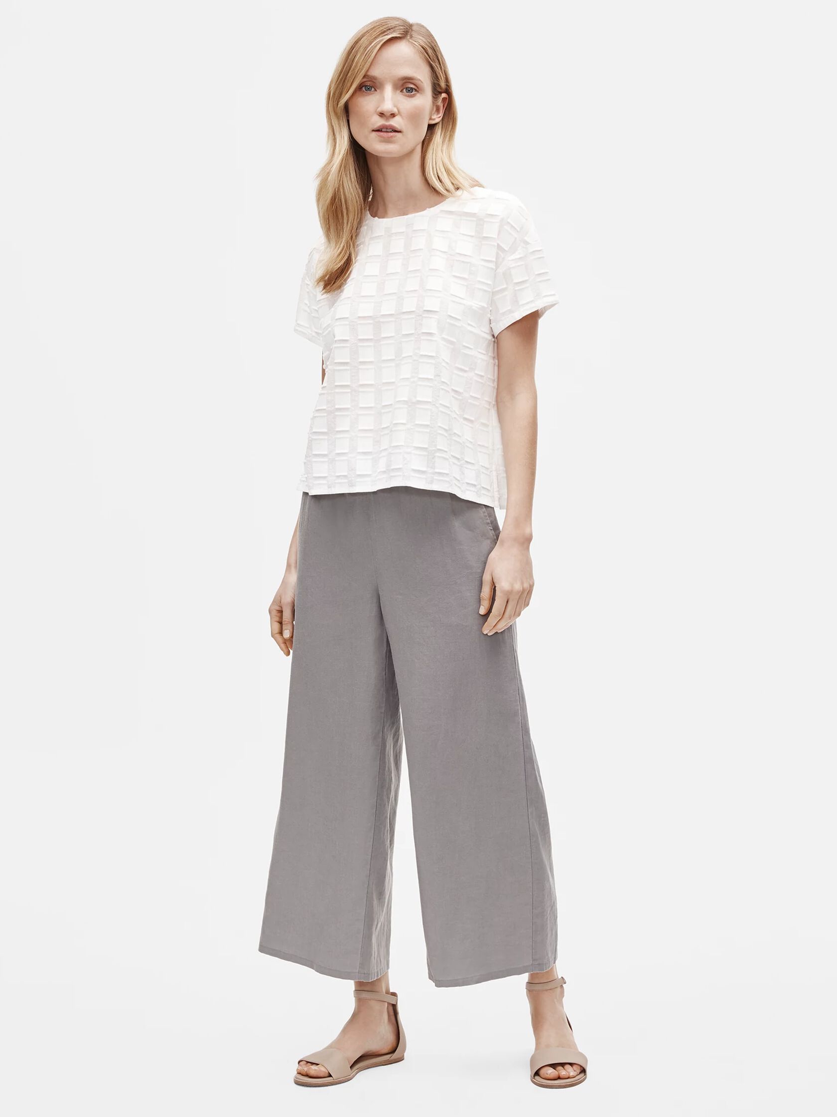 Organic Cotton Shadow Square Top