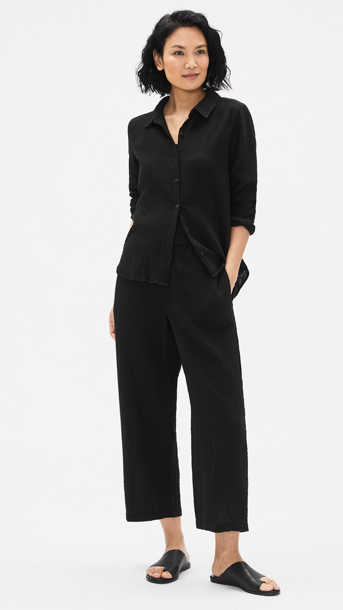 Eileen fisher discount cotton gauze pants