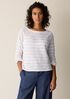 Organic Linen Cotton Slub Bateau Neck Top