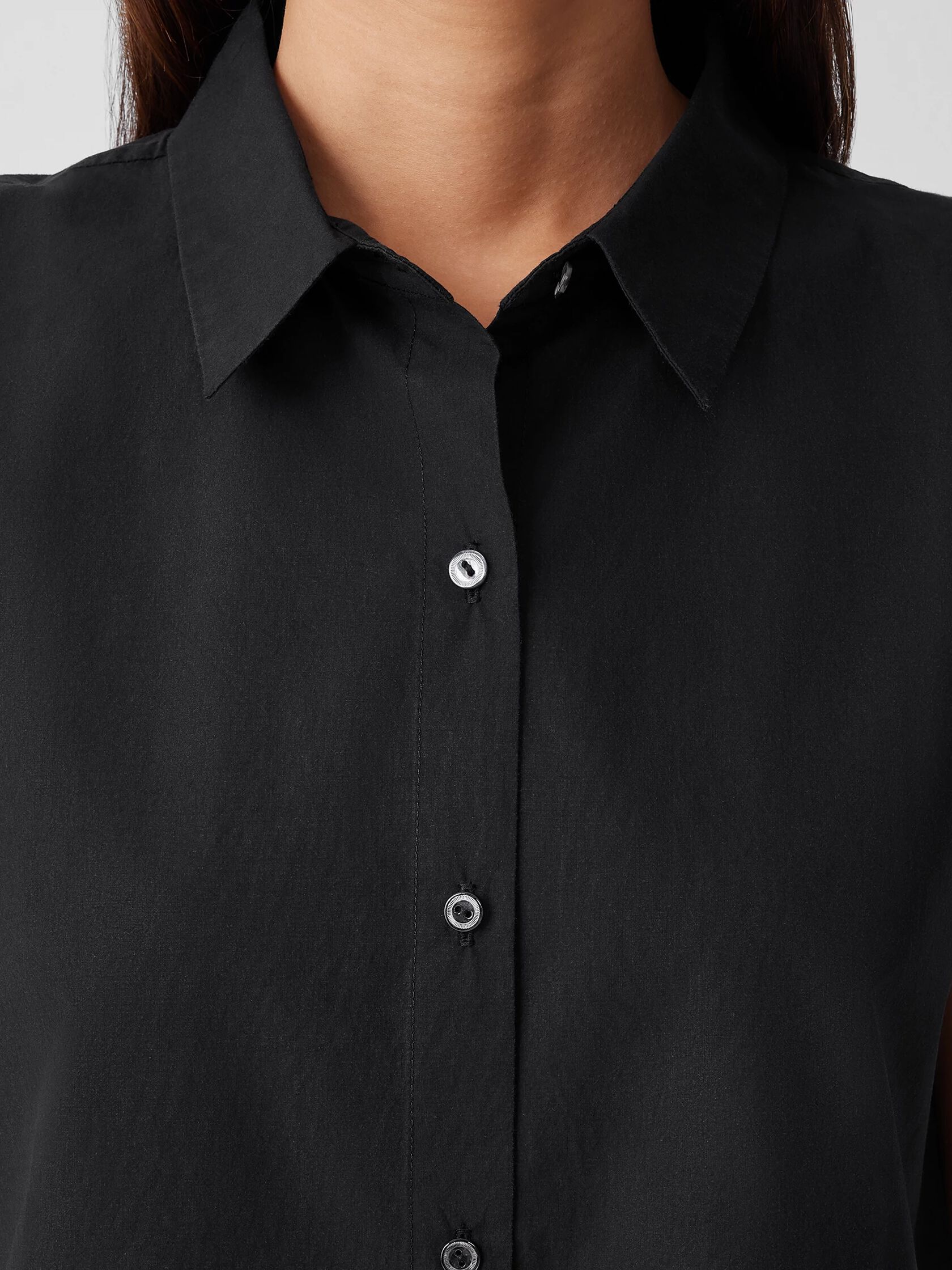 Washed Organic Cotton Poplin Sleeveless Shirt