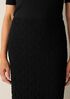 Bubble Jacquard Pencil Skirt
