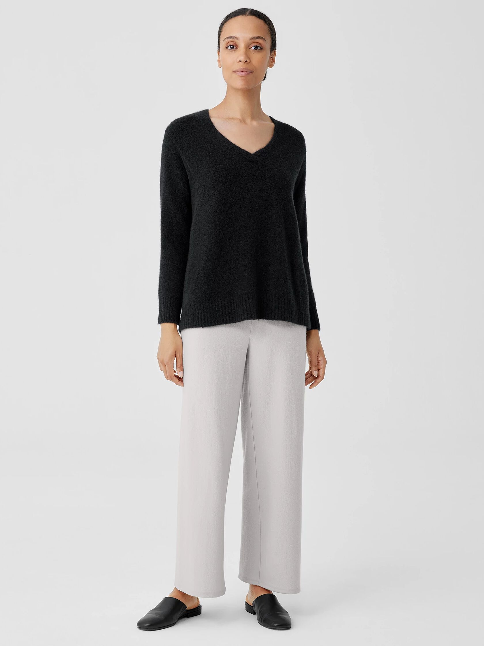 Cashmere Silk Bliss V-Neck Top