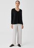 Cashmere Silk Bliss V-Neck Top