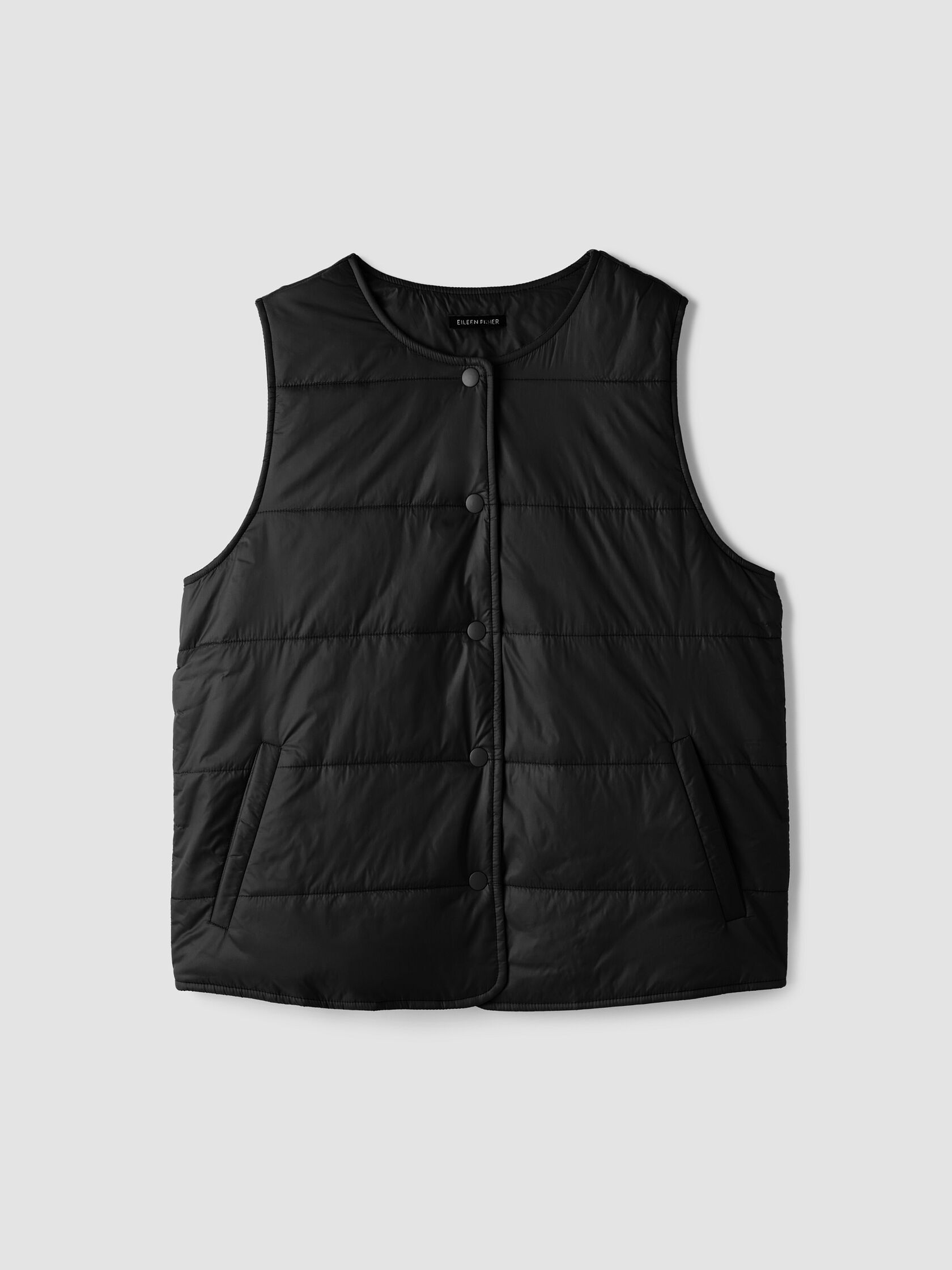 Eggshell Recycled Nylon Quilted Vest