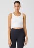 Pima Cotton Stretch Jersey Cropped Tank