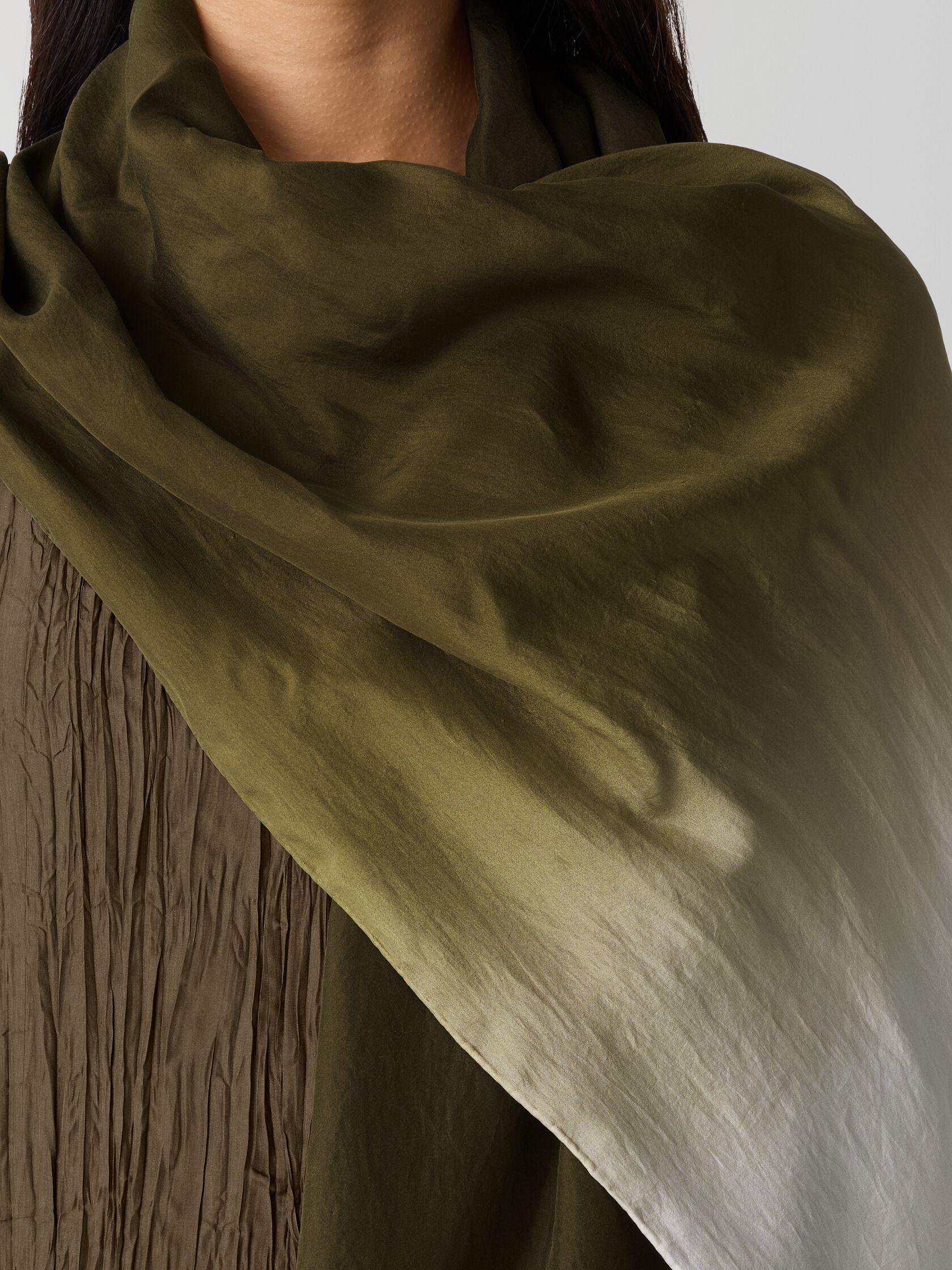 Hand-Dyed Silk Scarf