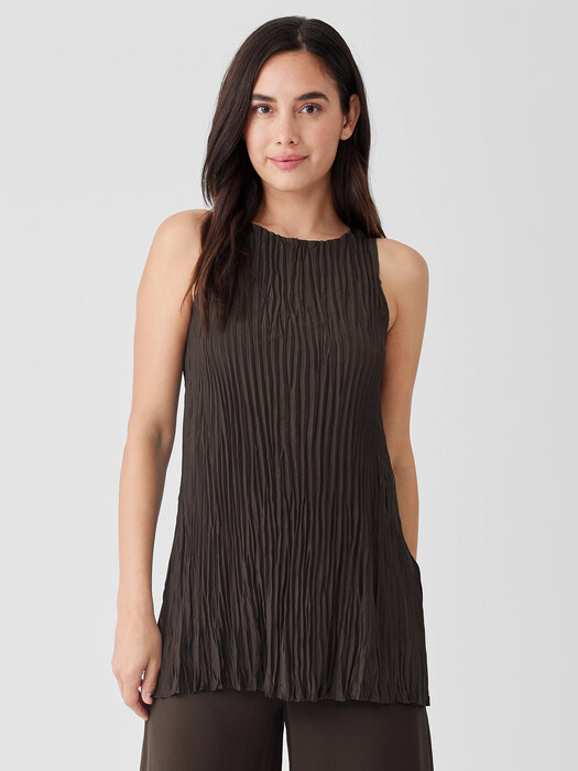 Crushed Silk Long Tank