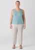 Stretch Silk Jersey Scoop Neck Tank