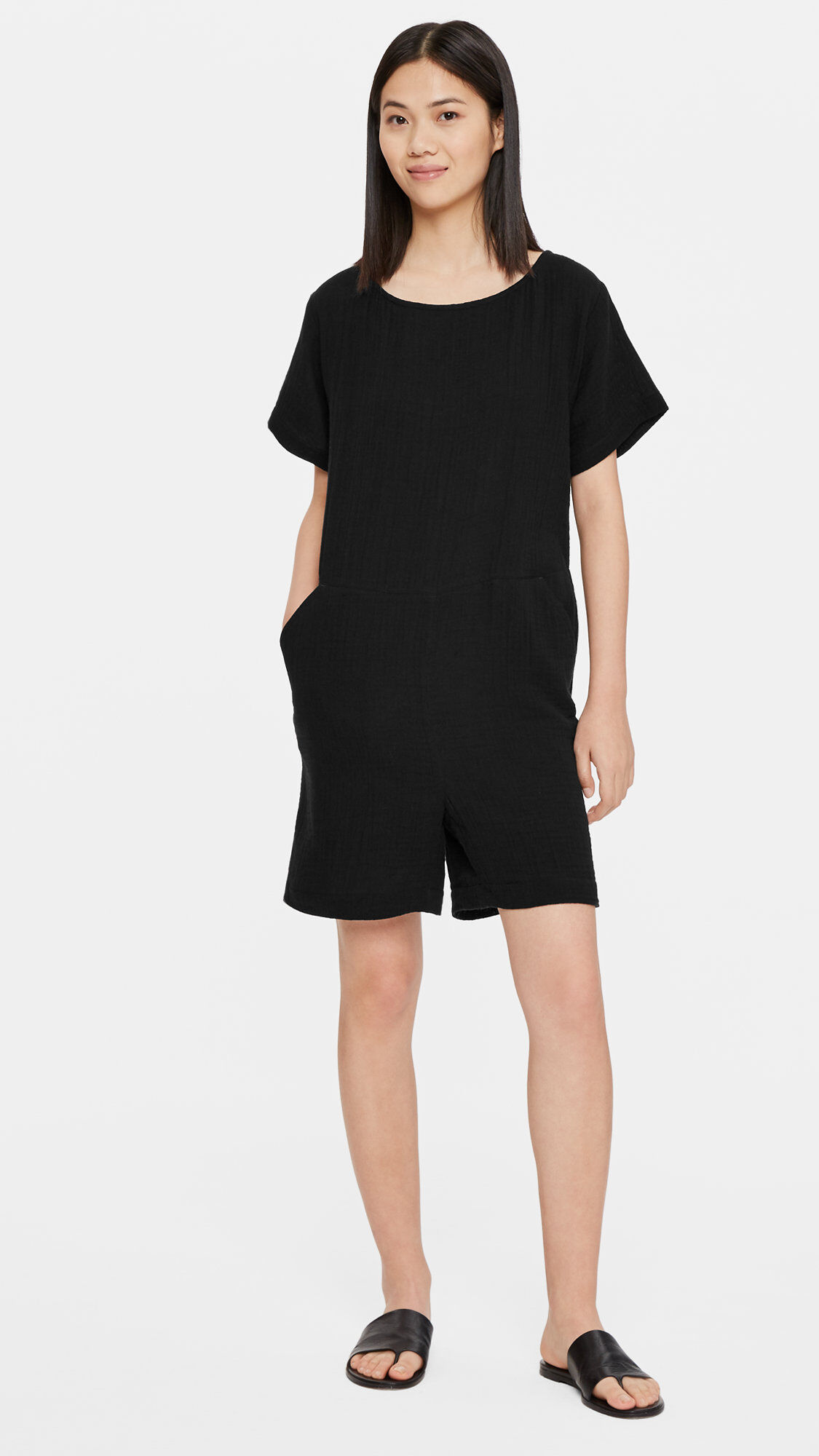Eileen fisher best sale gauze jumpsuit