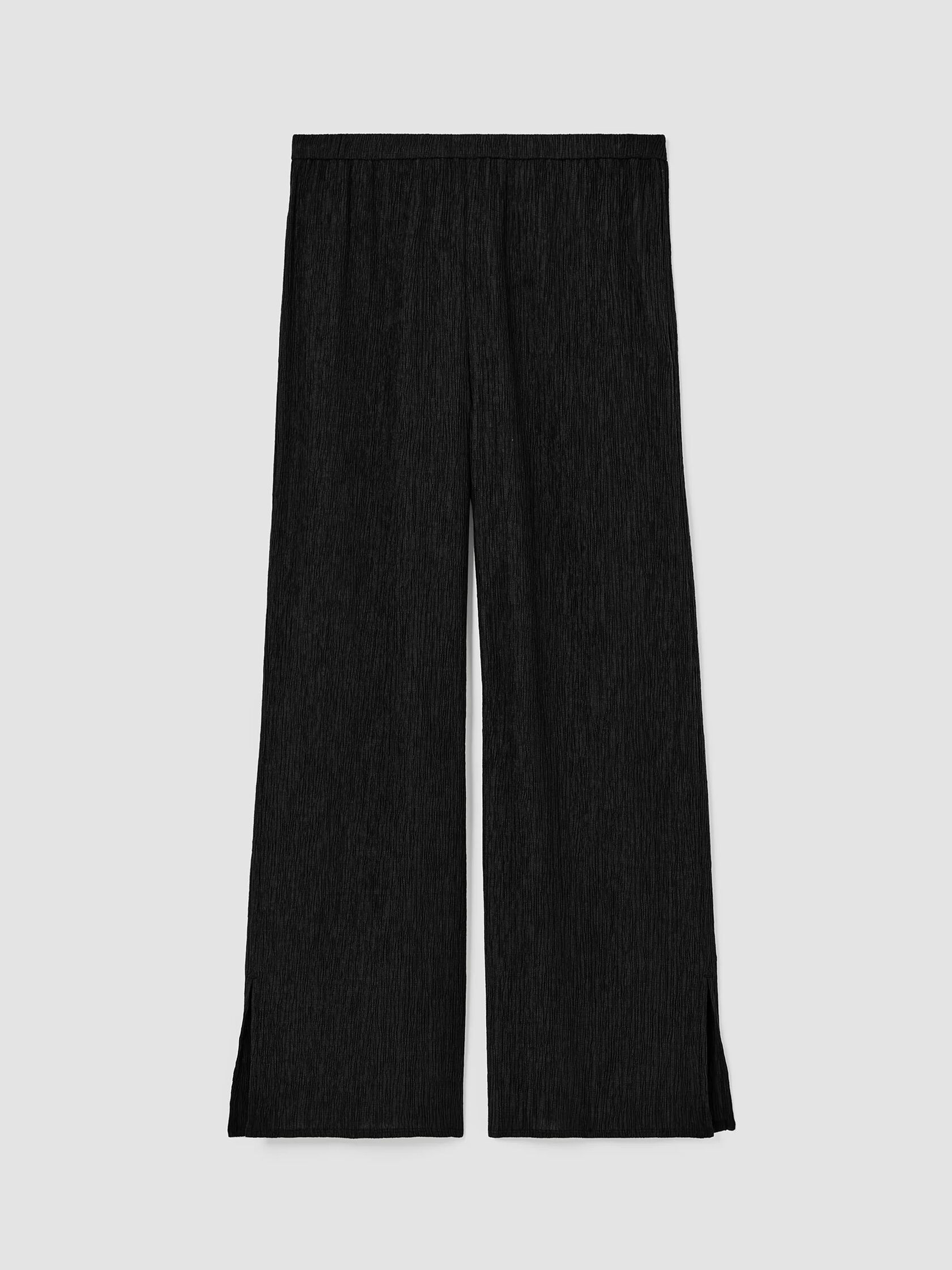 Woven Plisse Straight Pant