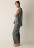 Organic Cotton Interlock Jewel Neck Sleep Tee