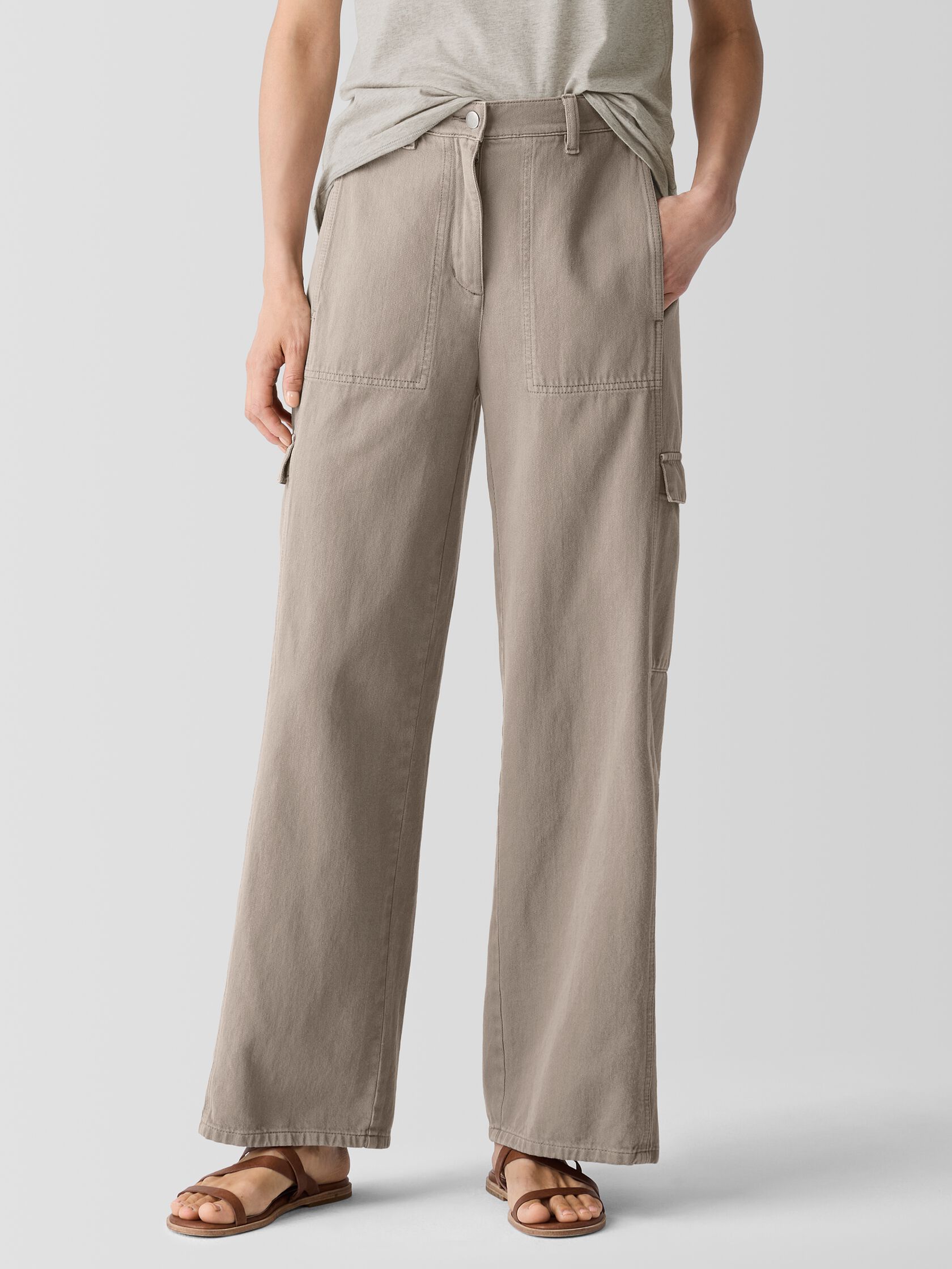 Garment-Dyed Utility Organic Cotton Cargo Pant