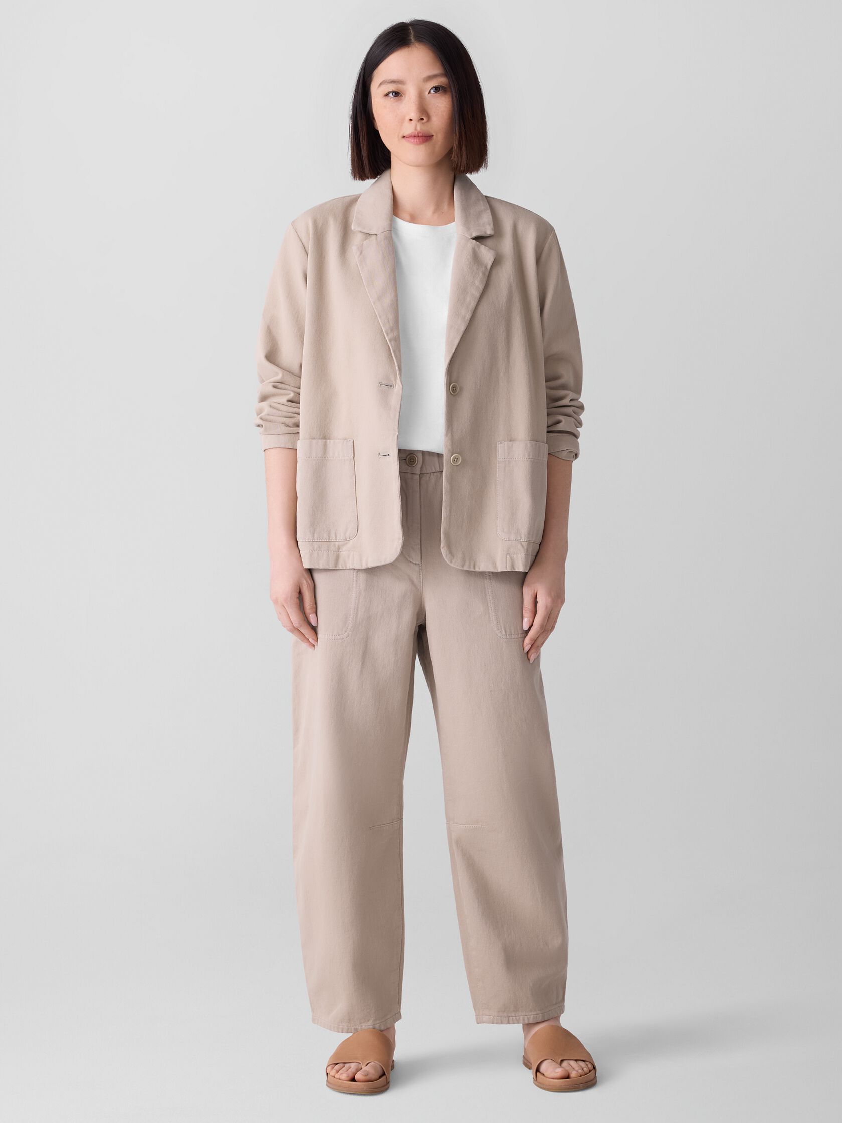 Garment-Dyed Utility Cotton Lantern Pant