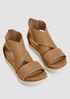 Sport Tumbled Leather Sneaker Sandal