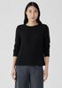 Organic Linen Cotton Slub Crew Neck Top