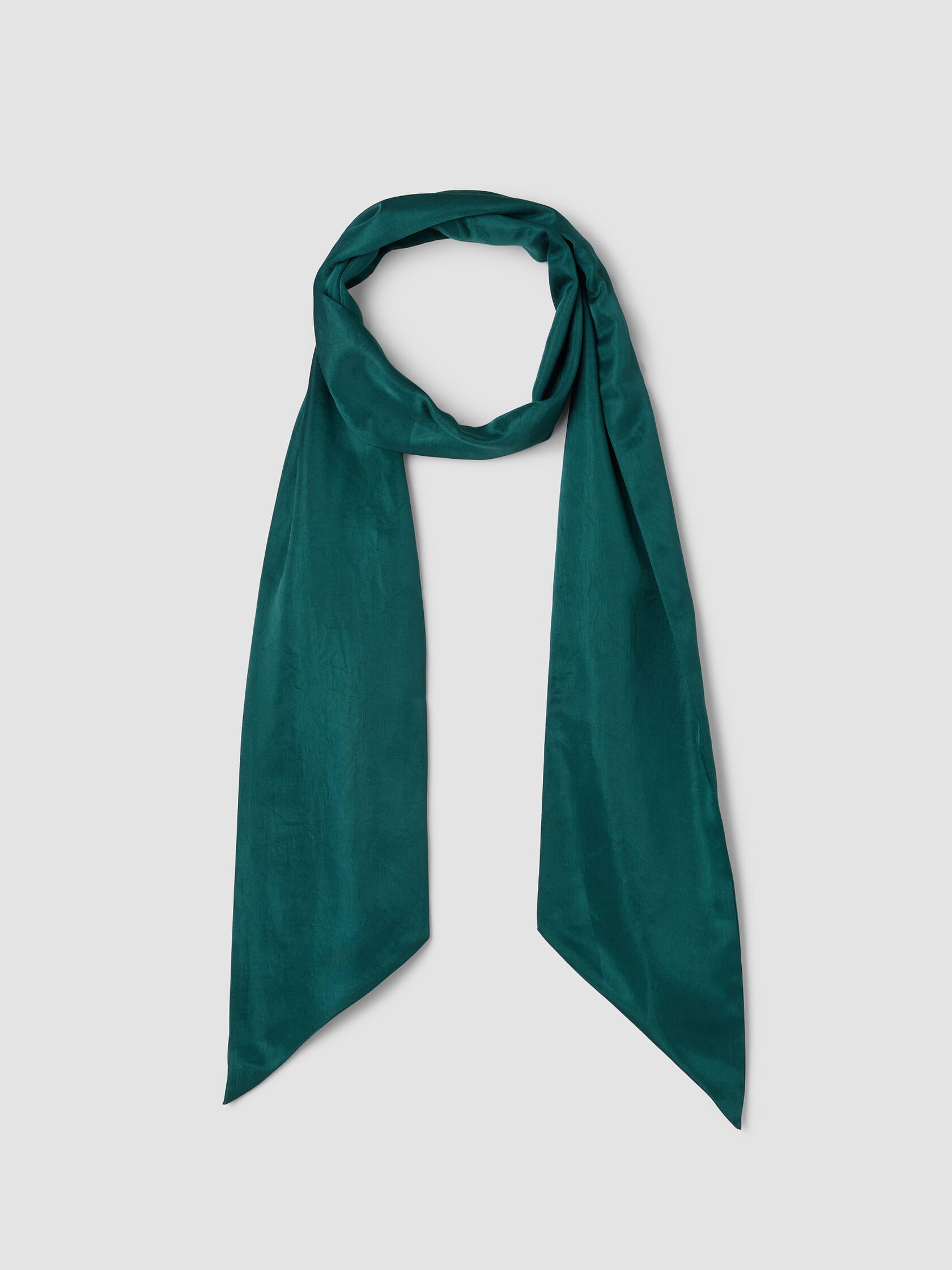 Lightweight Satin Shimmer Double Tie Scarf