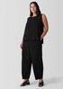 Silk Georgette Crepe Round Neck Tank