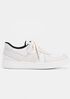 Trainer Leather and Canvas Sneaker