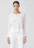 Organic Linen Cotton Jersey Crew Neck Top