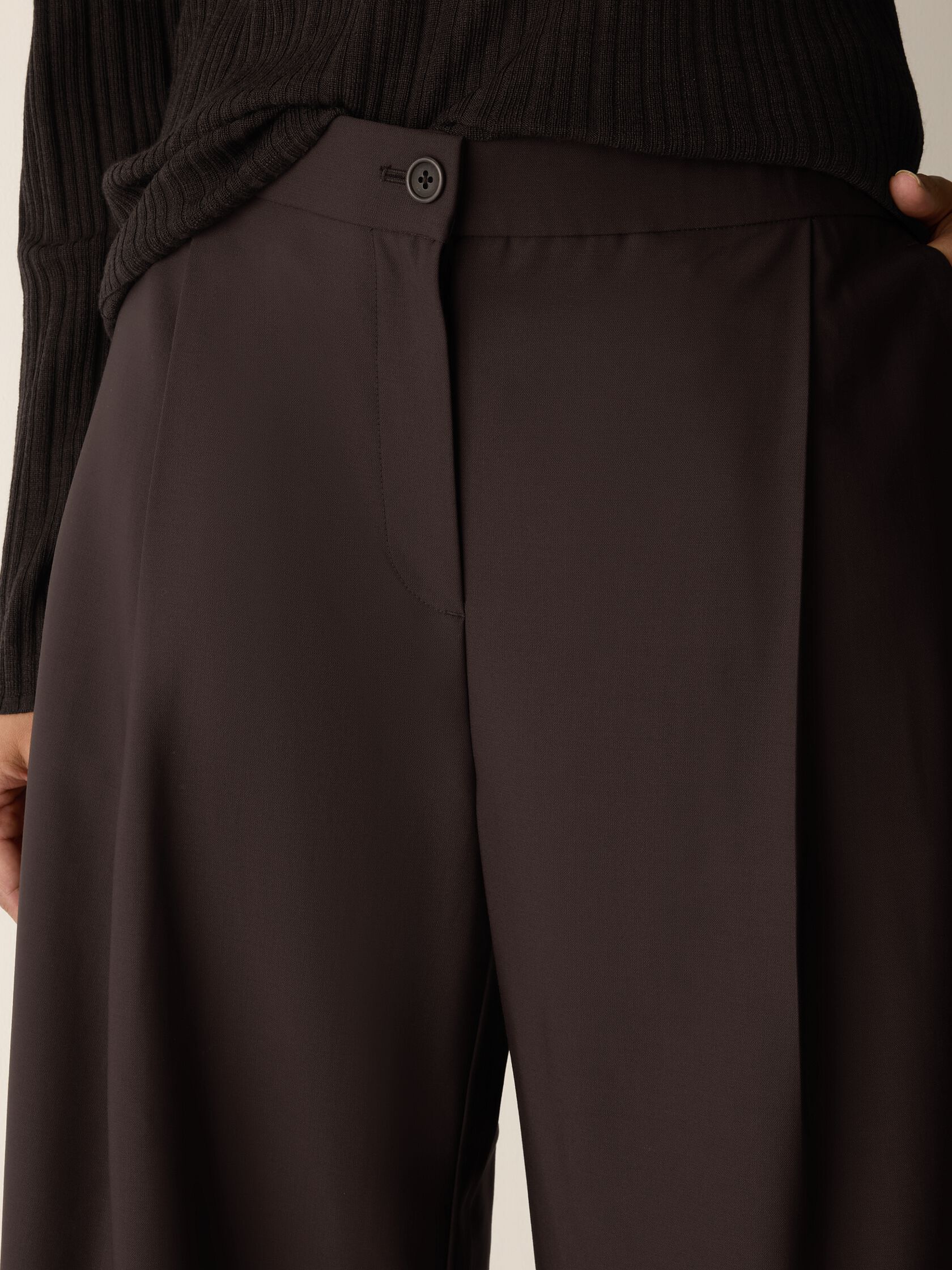 Seasonless Wool Pleated Culotte