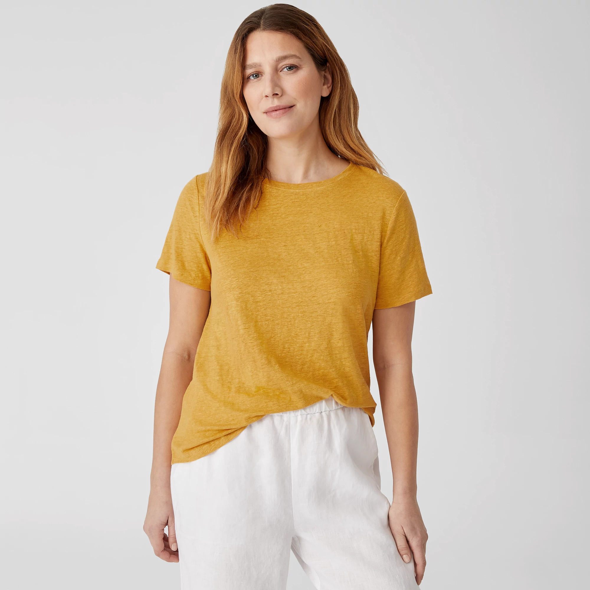 Organic Linen Jersey Short-Sleeve Tee 