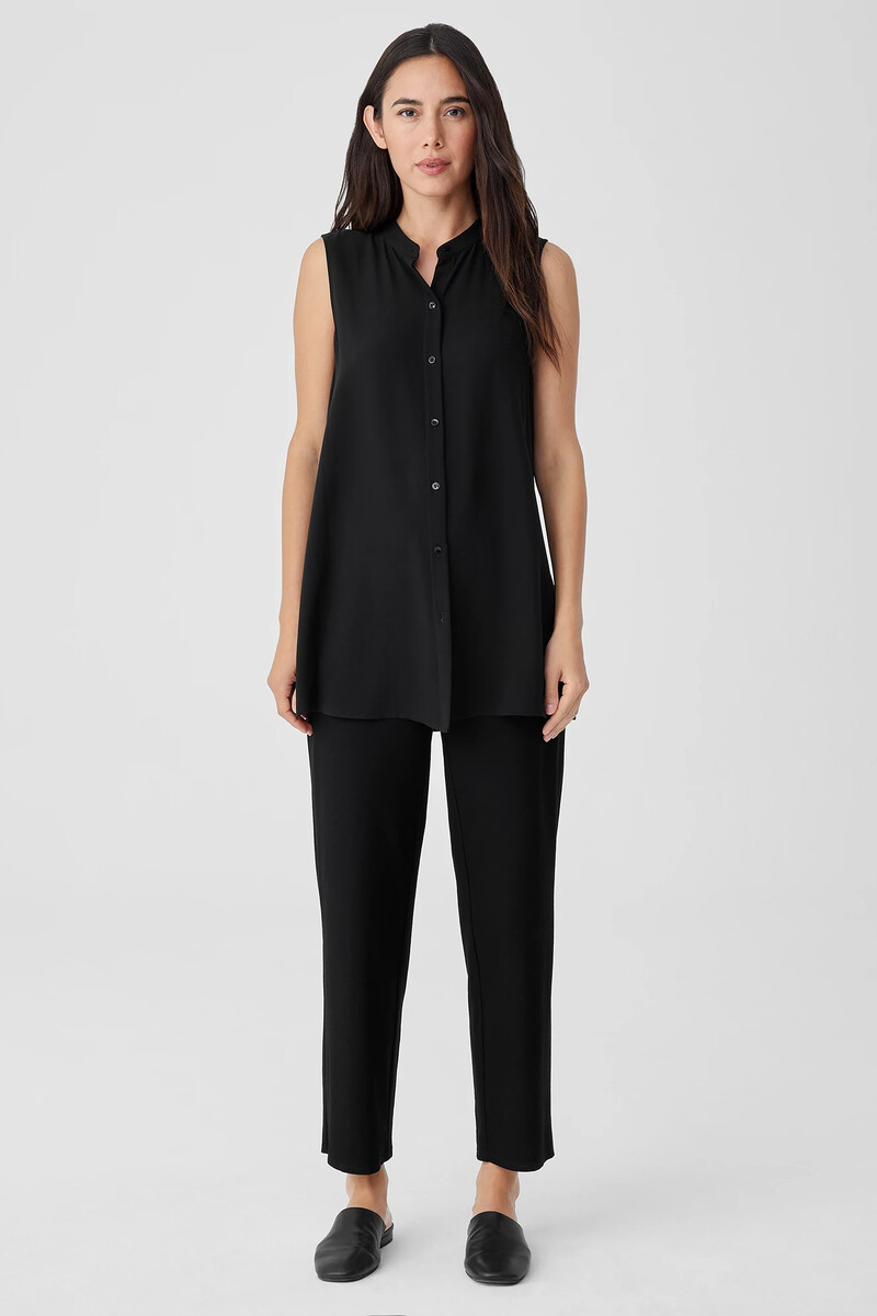 Washable Stretch Crepe Straight Pant Washable Stretch Crepe Straight Pant