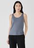 Stretch Silk Jersey Scoop Neck Tank