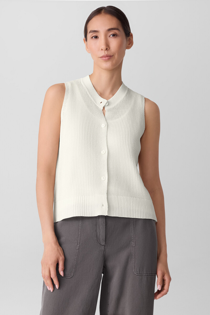 Cotton Silk Cord Vest Cotton Silk Cord Vest