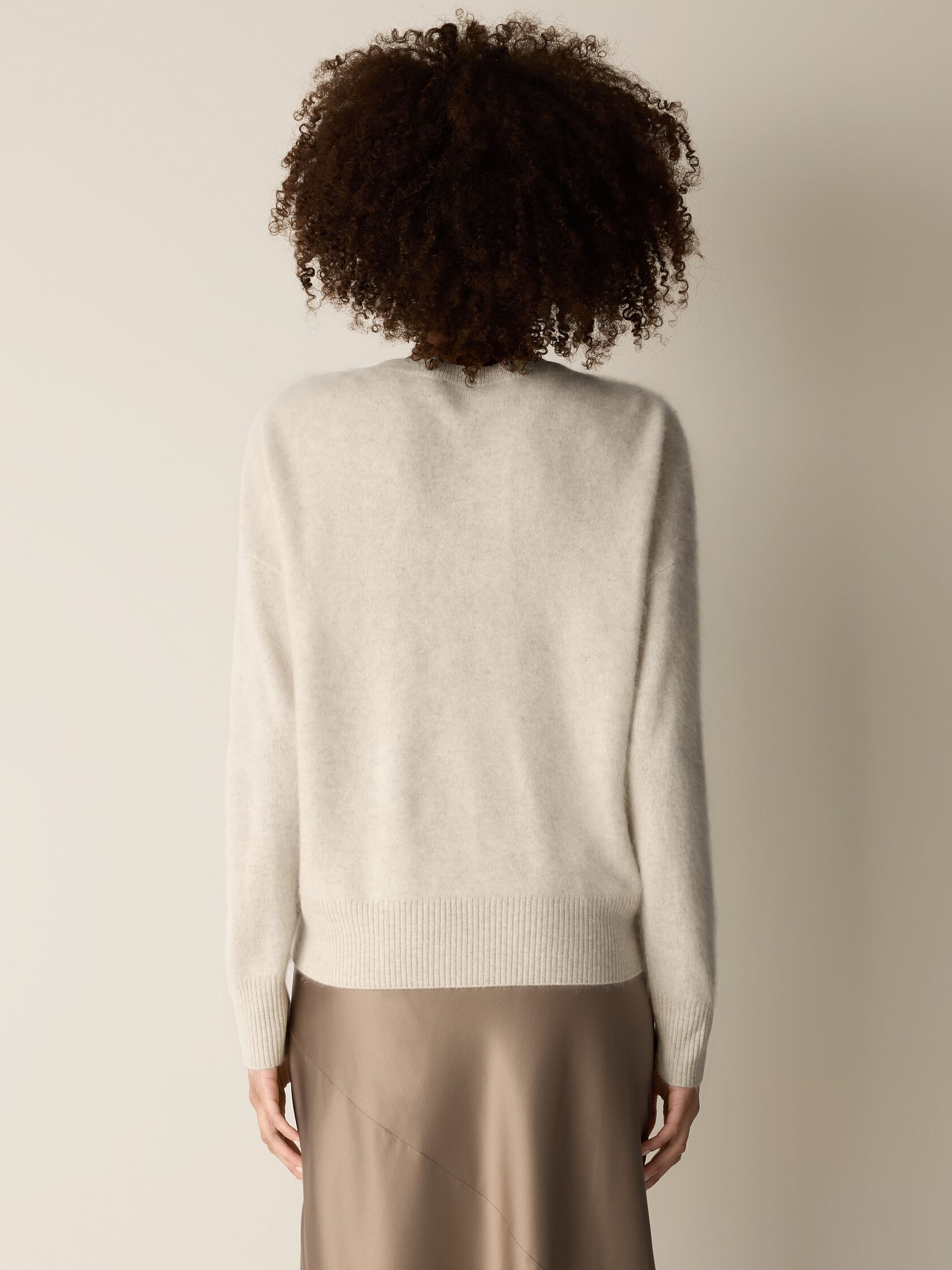 Cashmere Fluff Crew Neck Top