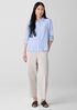 Silk Georgette Crepe Classic Collar Shirt