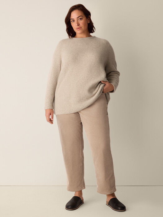 Organic Cotton Stretch Corduroy Straight Pant