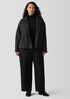 Lightweight Boiled Wool Motorcycle Jacket in Regenerative Wool