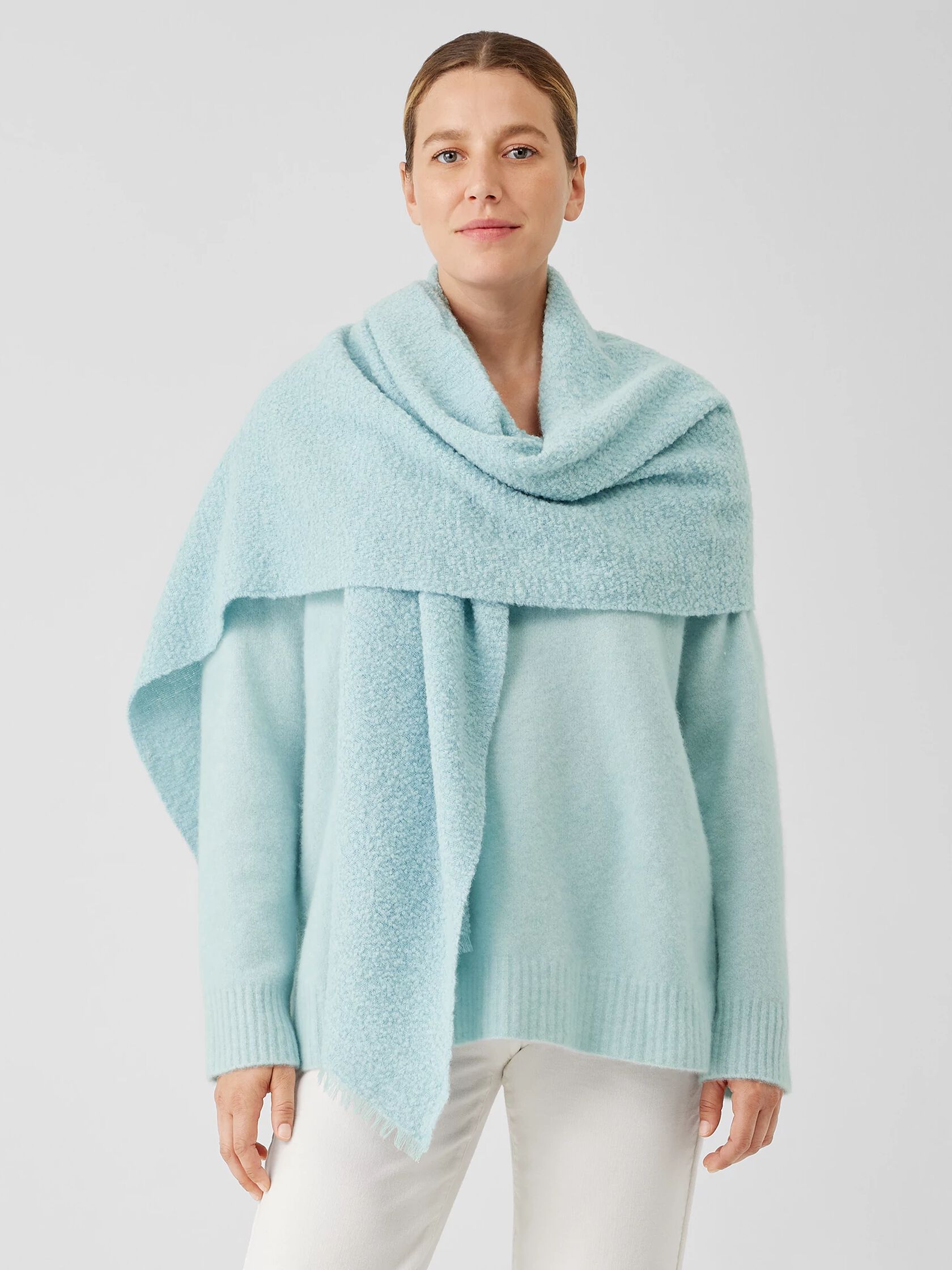 Fluffy Boucle Scarf