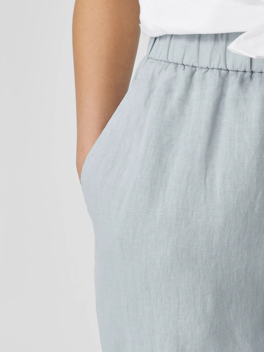 Garment Dyed Organic Linen Tapered Pant