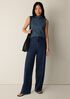Bubble Jacquard Funnel Neck Top