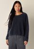 Cashmere Fluff Crew Neck Top