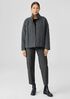 Organic Linen Cotton Crepe Quilted Jacket
