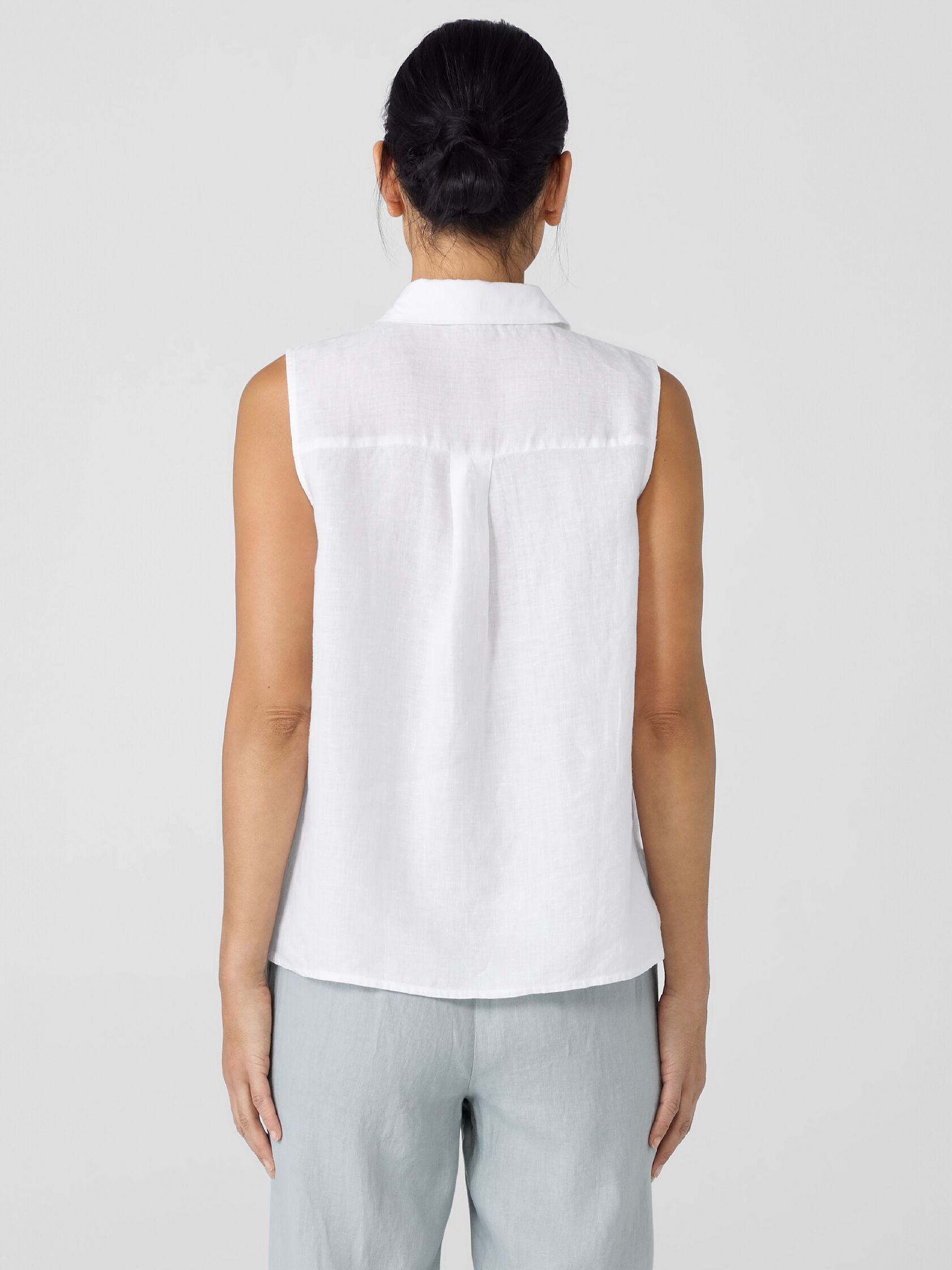 Organic Handkerchief Linen Sleeveless Shirt