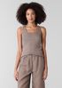 Organic Cotton Stretch Rib Scoop Neck Tank