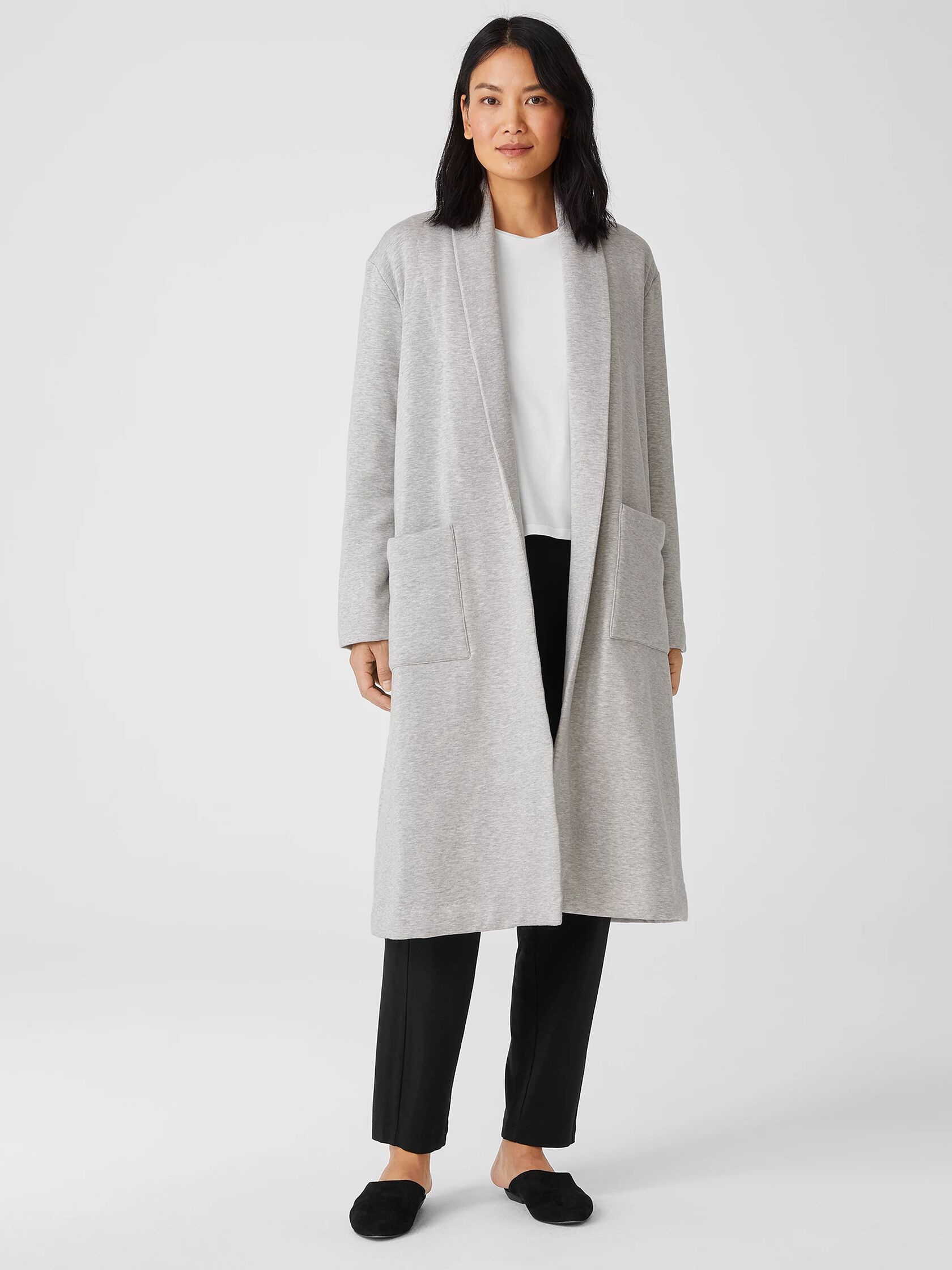 Cozy Brushed Terry Padded Coat
